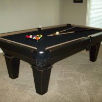 Golden West, Maddox 8' Antique Black Rubbed Pool Table